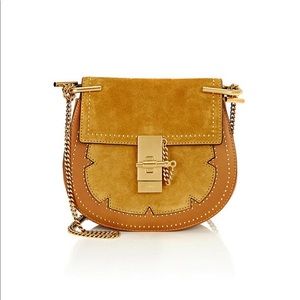 Chloe Drew Studded Yellow/Mustard Cross Body Bag
